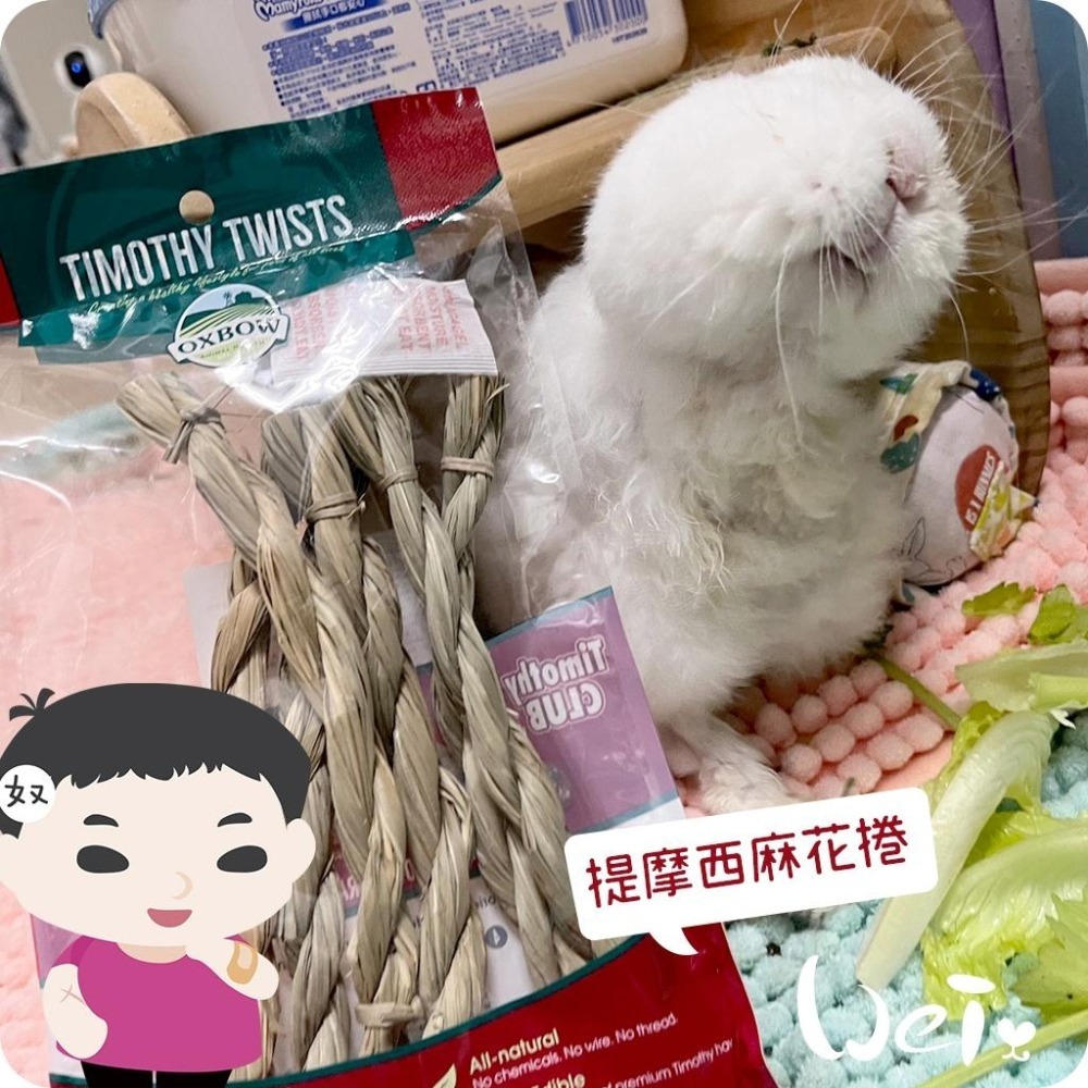 魏啥麻-美國OXBOW 提摩西麻花捲 6入 (磨牙草編玩具)(兔 天竺鼠 龍貓牧草玩具)-細節圖8