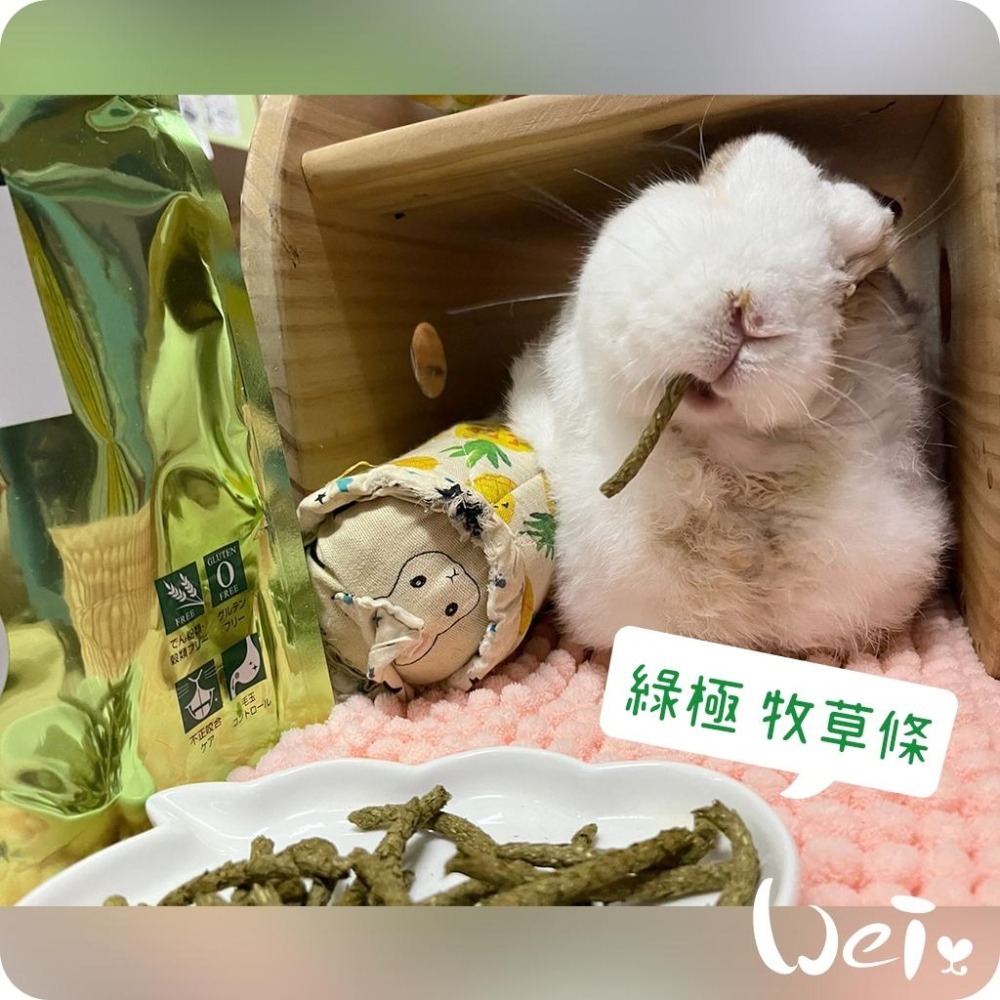 魏啥麻-日本HI PET 綠極牧草條 400g(低鈣 無苜蓿無澱粉穀物 添加乳酸菌)(兔 天竺鼠)-細節圖5