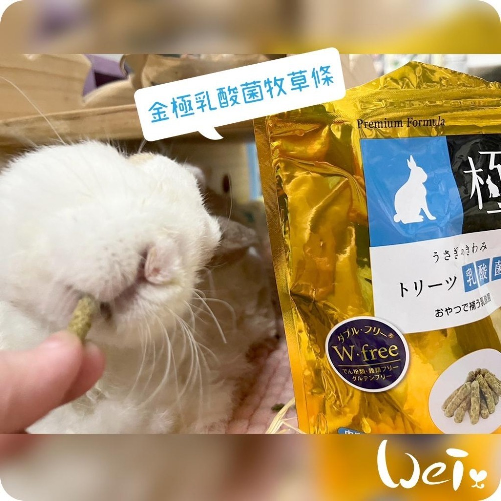 魏啥麻-日本HI PET金極乳酸菌牧草條 100g (2種乳酸菌+低聚醣 無穀物/麩質/苜蓿)(兔 天竺鼠)-細節圖4