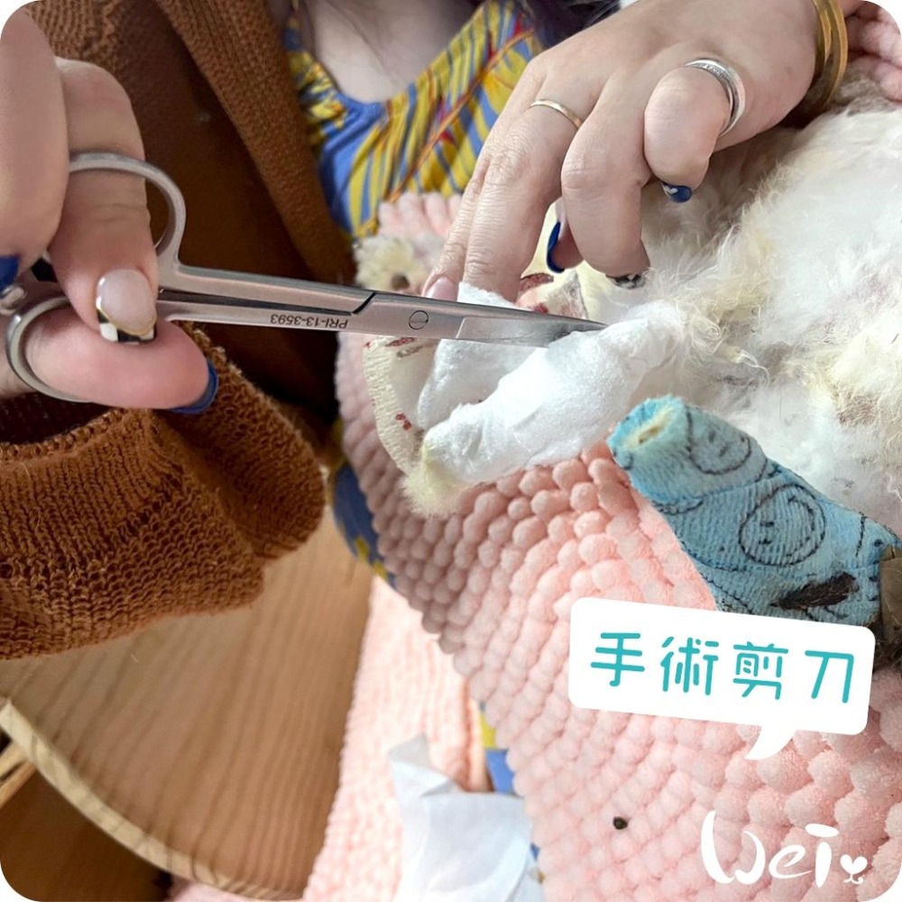 魏啥麻-(包紮) 外科手術剪刀－－－直尖圓 (醫療剪刀/不銹鋼/食物料理剪刀)-細節圖9