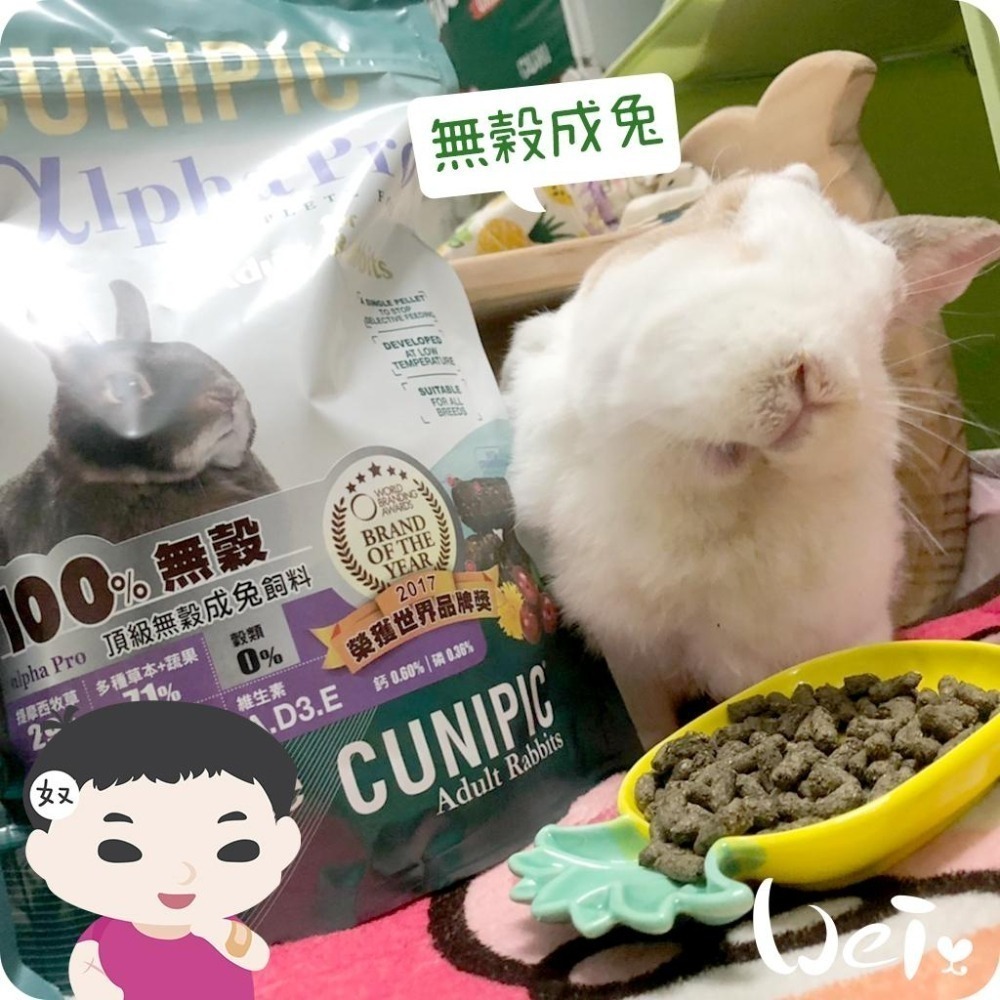 魏啥麻-西班牙CUNIPIC頂級無穀成兔飼料 (低鈣 無穀無苜蓿 粗纖維(26%) 含蔓越莓 益生元 離氨酸)-細節圖2
