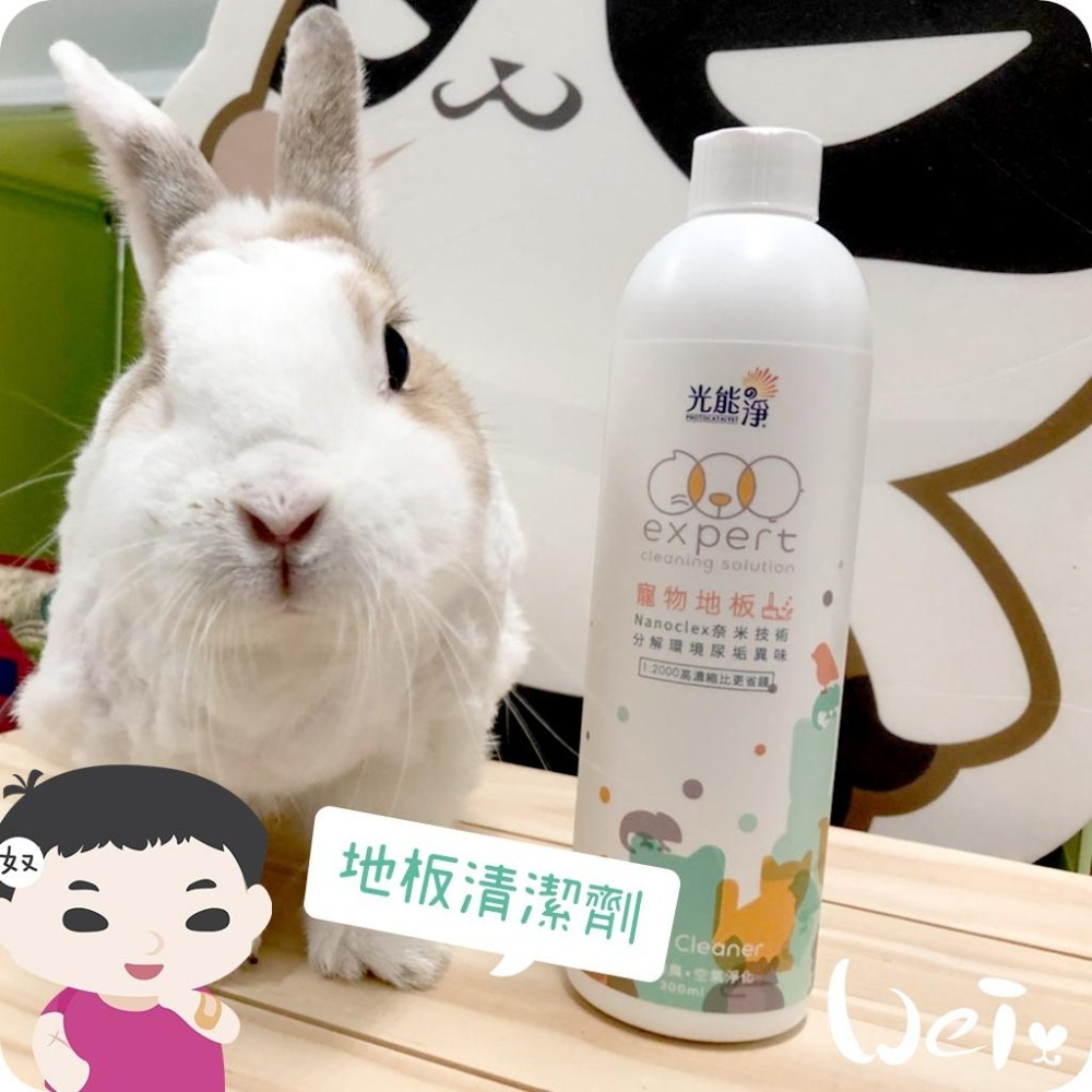 魏啥麻-光能淨 寵物地板專用清潔劑 300ml(兔 天竺鼠)-細節圖7