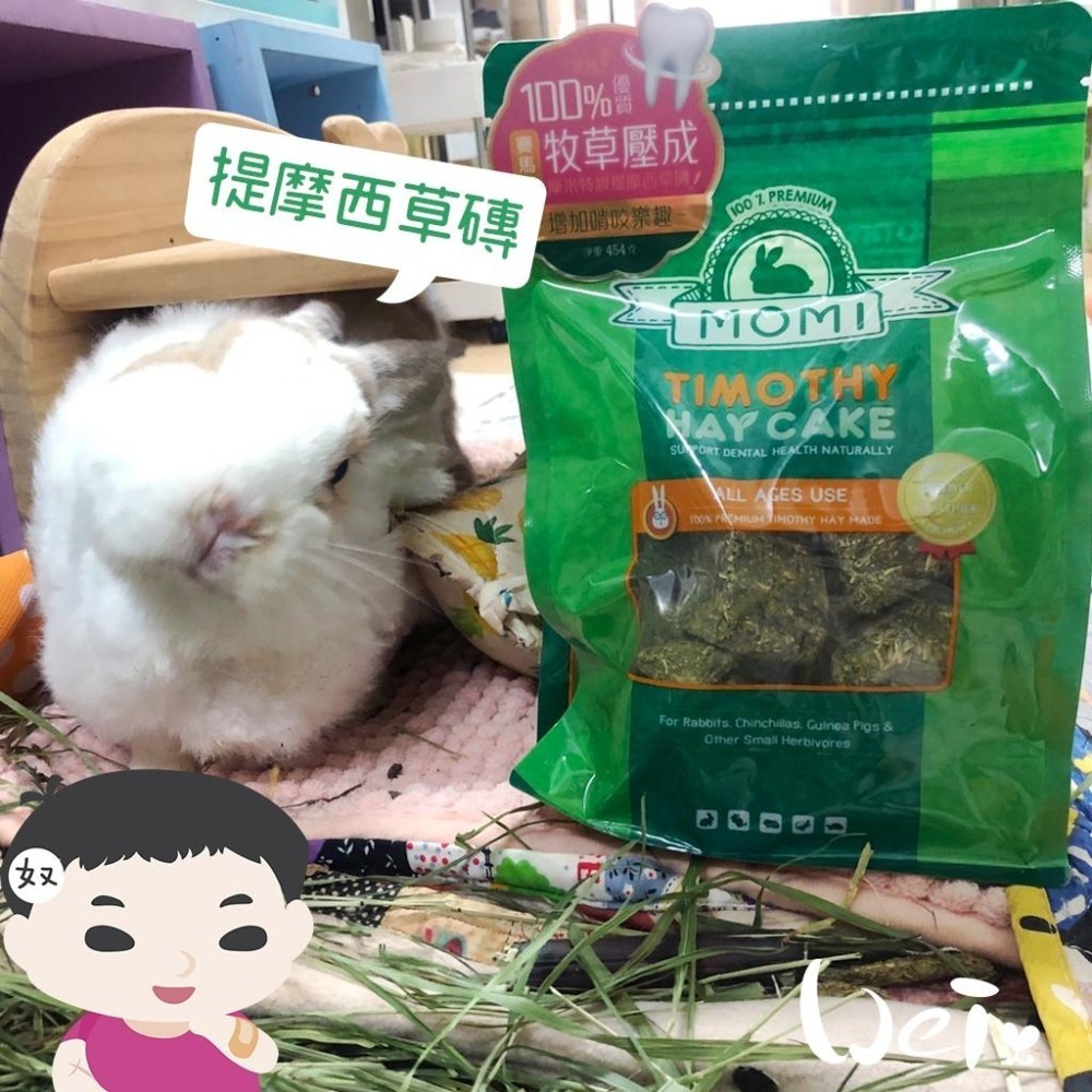 魏啥麻- 摩米MOMI提摩西草磚 454g(兔 天竺鼠 龍貓)-細節圖2