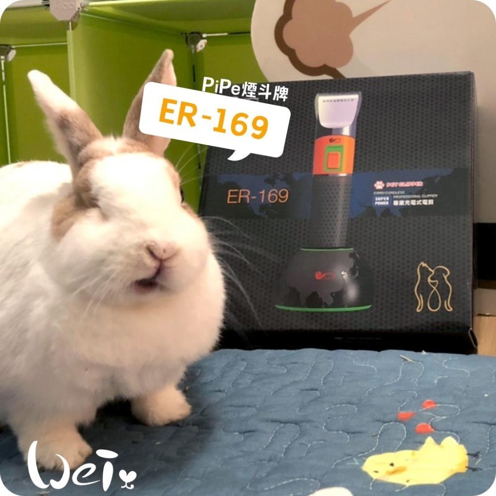 魏啥麻-(機身較止滑)PiPe煙斗牌寵物專業電剪ER-169/單賣刀頭 剃毛/剪毛(兔 天竺鼠)-細節圖2