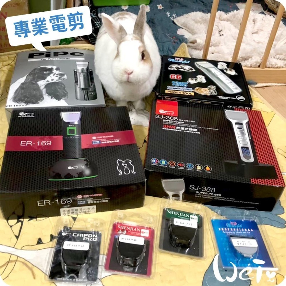 魏啥麻-(機身較止滑)PiPe煙斗牌寵物專業電剪ER-169/單賣刀頭 剃毛/剪毛(兔 天竺鼠)-細節圖9