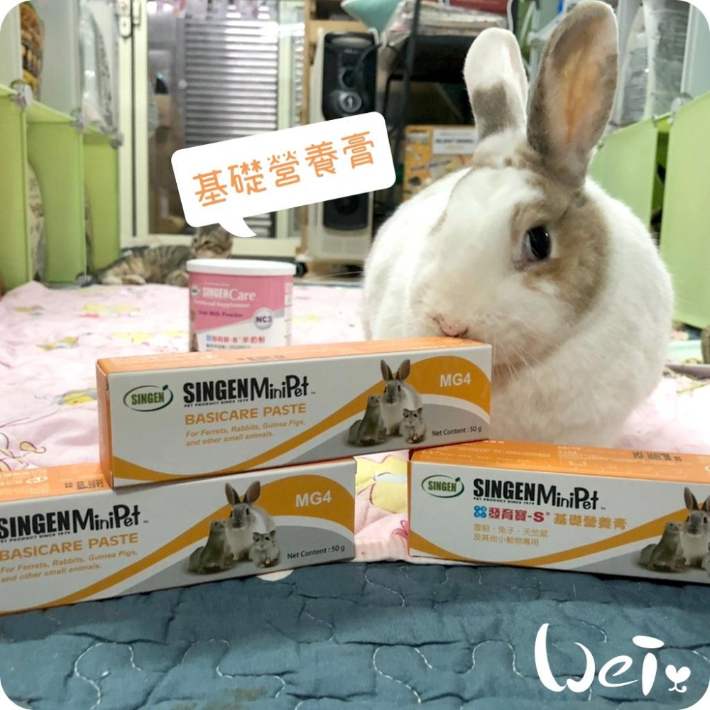 魏啥麻-信元發育寶 基礎營養膏 50g (香蕉風味 含維生素A D3 E B1 B6 C)兔 天竺鼠保健品-細節圖3