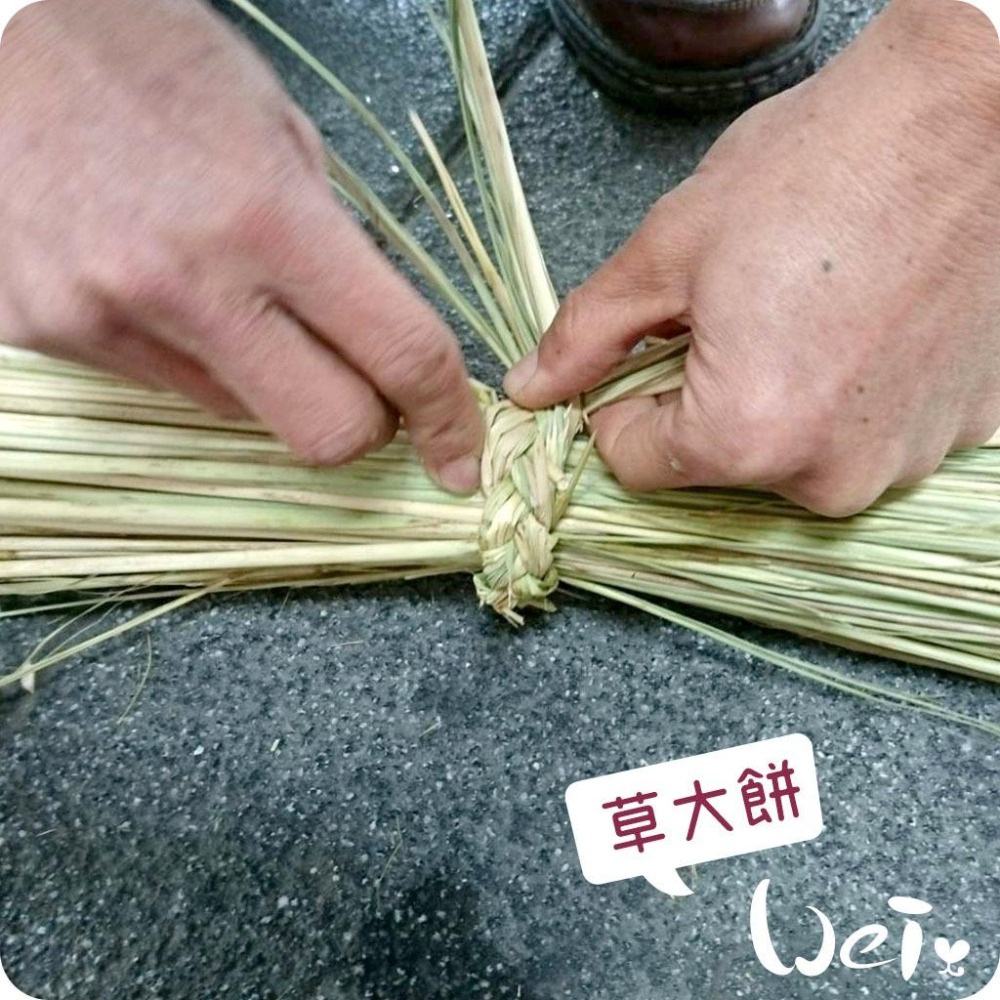 魏啥麻-台灣手編 天然 草大餅 / 草小餅 磨牙玩具 (兔 天竺鼠 龍貓)-細節圖6