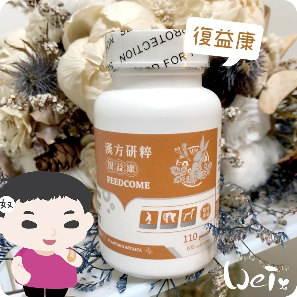 魏啥麻-CI兔 Citwo LAB 漢方研粹 復益康 110錠 (適用食慾不振 元氣不足 體質虛弱) 兔 天竺鼠保健品-細節圖2