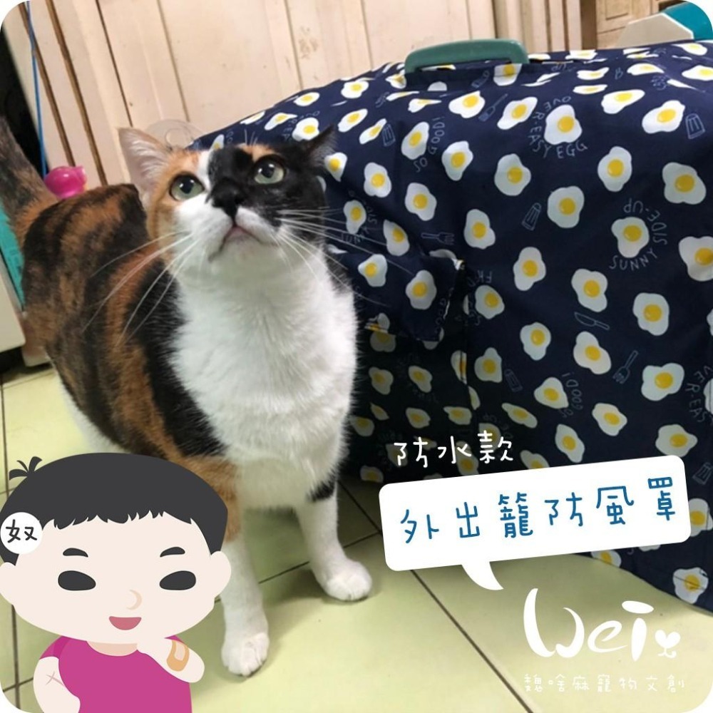 魏啥麻手作-外出籠套 防風罩  (防水款) -純販售外出籠罩，不含籠子喔-細節圖7