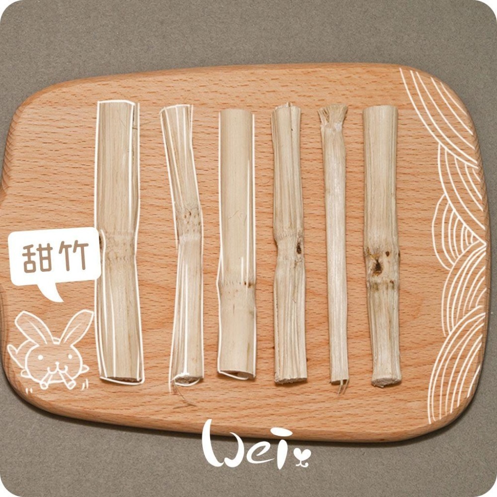 魏啥麻-天然甜竹啃木 35g (長短粗度隨機)(純天然無添加 請少量給予)寵物手工零食-細節圖3