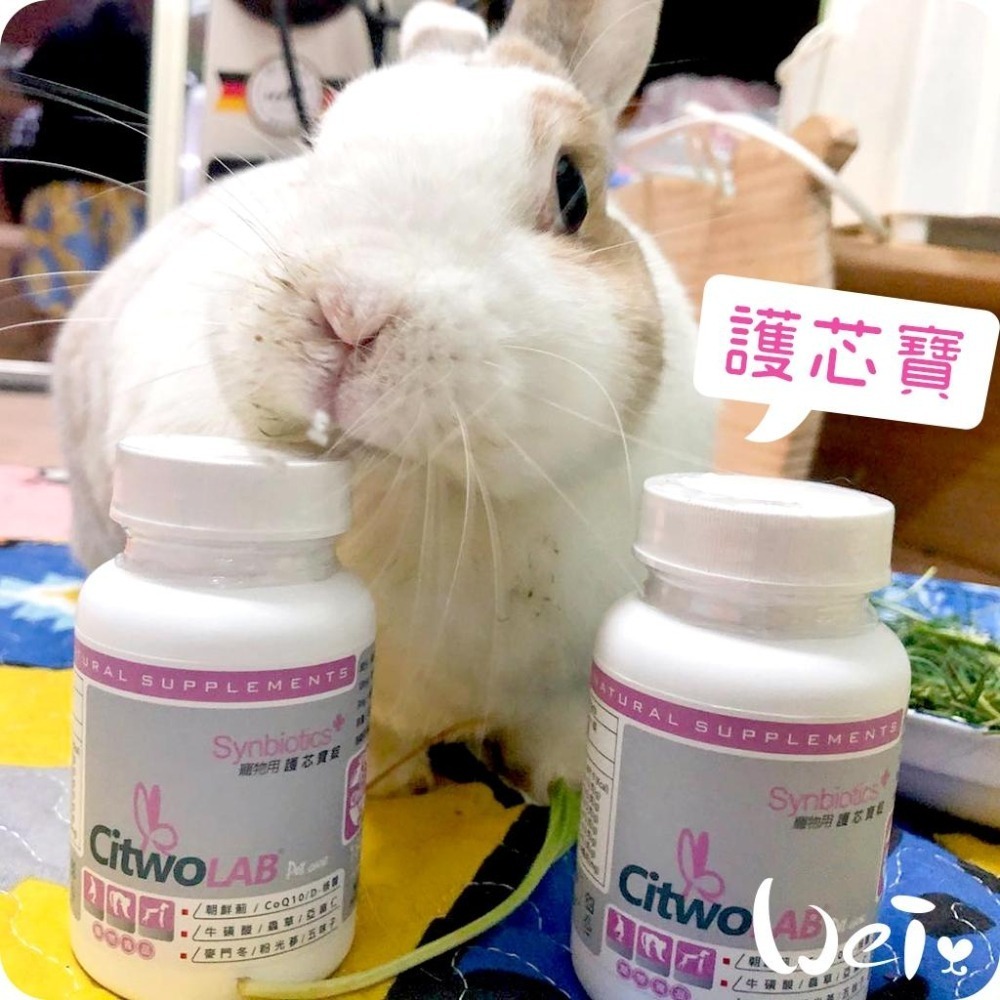 魏啥麻-CI兔 Citwo LAB 護芯寶 180錠 (心肺肝腎保健)兔 天竺鼠保健品-細節圖3