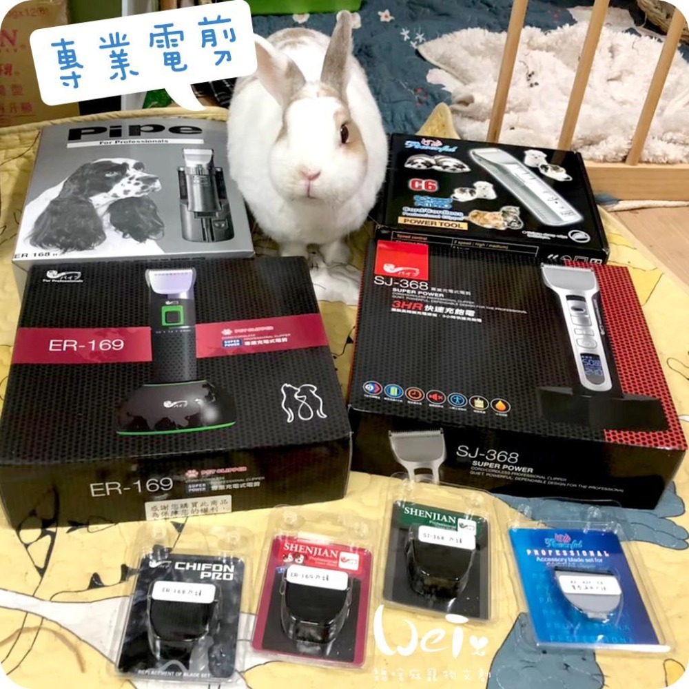 魏啥麻-(入門款)PiPe煙斗牌 ER168H 寵物電剪/單賣刀頭 剃毛/剪毛(兔 天竺鼠)-細節圖8