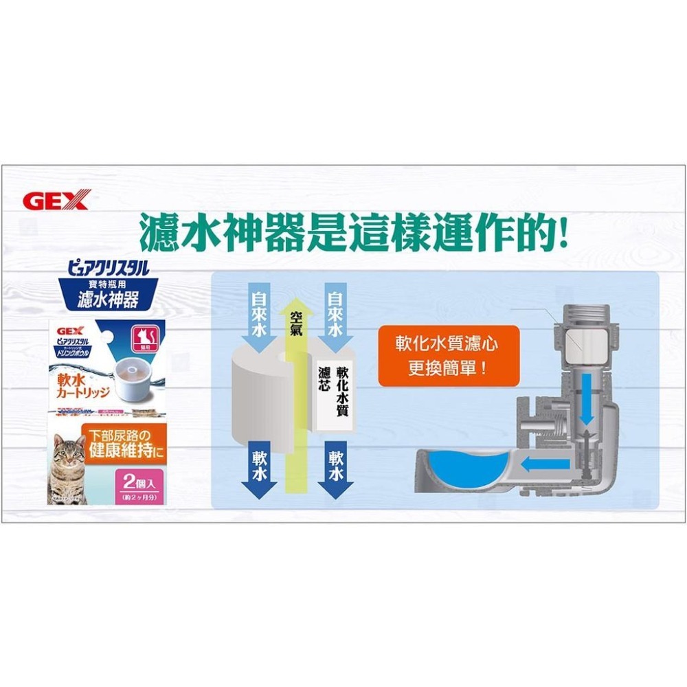 魏啥麻-GEX 濾水神器專用濾芯/濾棉 (2入/盒) 兔用-細節圖4