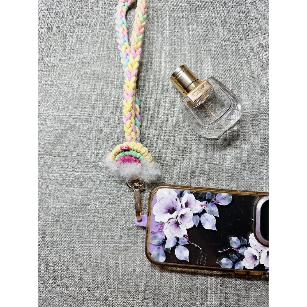 可愛🌈彩虹手機腕繩（短-細節圖3