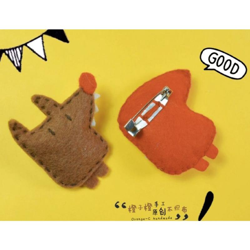 🇹🇼現貨 親手縫更有愛【🍀幸福四葉草🍀】《小紅帽大野狼 A夢 熊大 一組2入》 diy/ 不織布材料包 免裁剪/親子手作-細節圖2