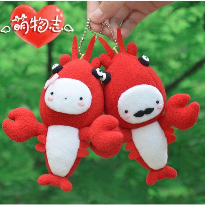 🇹🇼現貨 親手縫儀式感【🍀幸福四葉草🍀】《可愛龍蝦情侶掛飾一組2入》 diy材料包/ 絨布免裁剪/親子手作/批發/社團-細節圖4