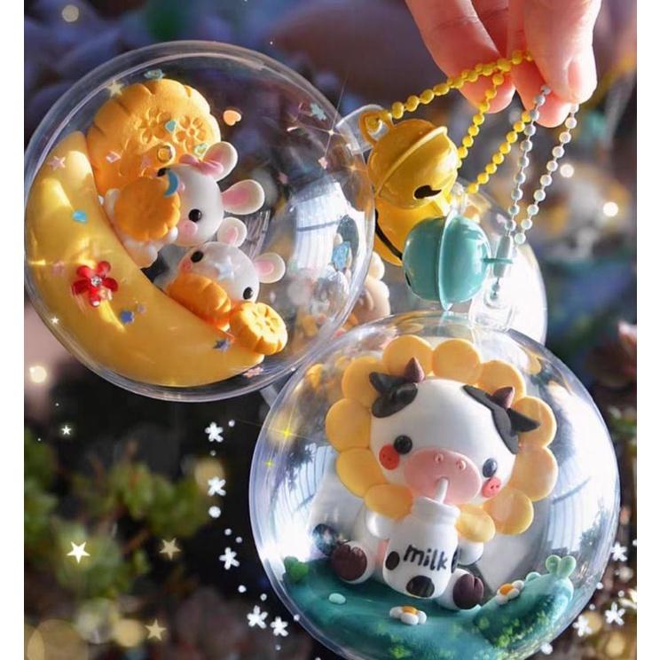 🇹🇼現貨 手作更有愛《🍀幸福四葉草🍀》輕黏《小夜燈 小球燈掛 3款》Diy材料包/親子手作/批發/團購/文創 柴犬 乳牛-細節圖4