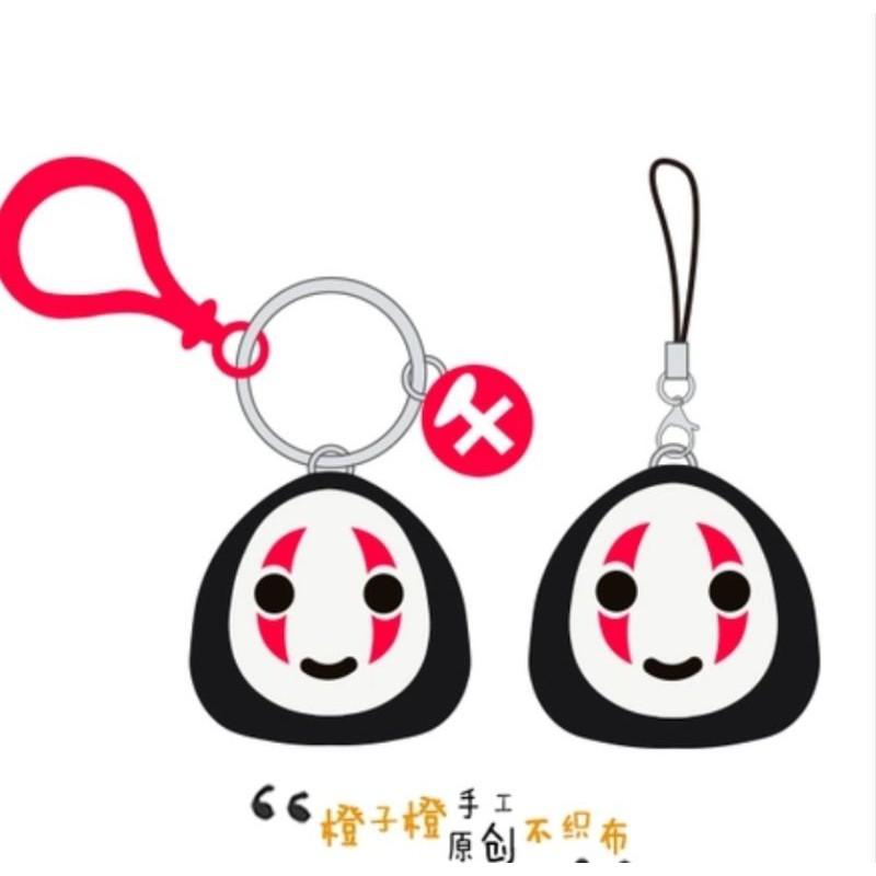 🇹🇼現貨親手縫《🍀幸福四葉草手作館🍀》《無臉男 可愛版鑰匙圈 掛飾》不織布材料包/免裁剪/批發/文創/團購/親子手作-細節圖3