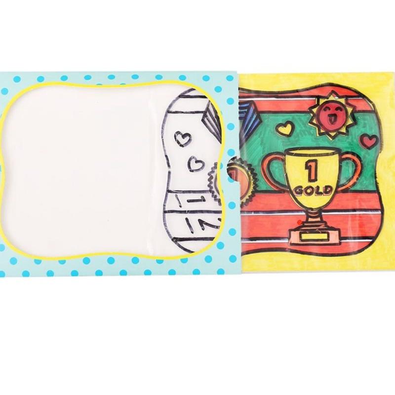 🇹🇼現貨 親手更有愛【🍀幸福四葉草🍀】《Diy魔術插卡變色卡片父親節》diy材料包/免裁剪/批發/文創/親子手作 彩繪-細節圖8