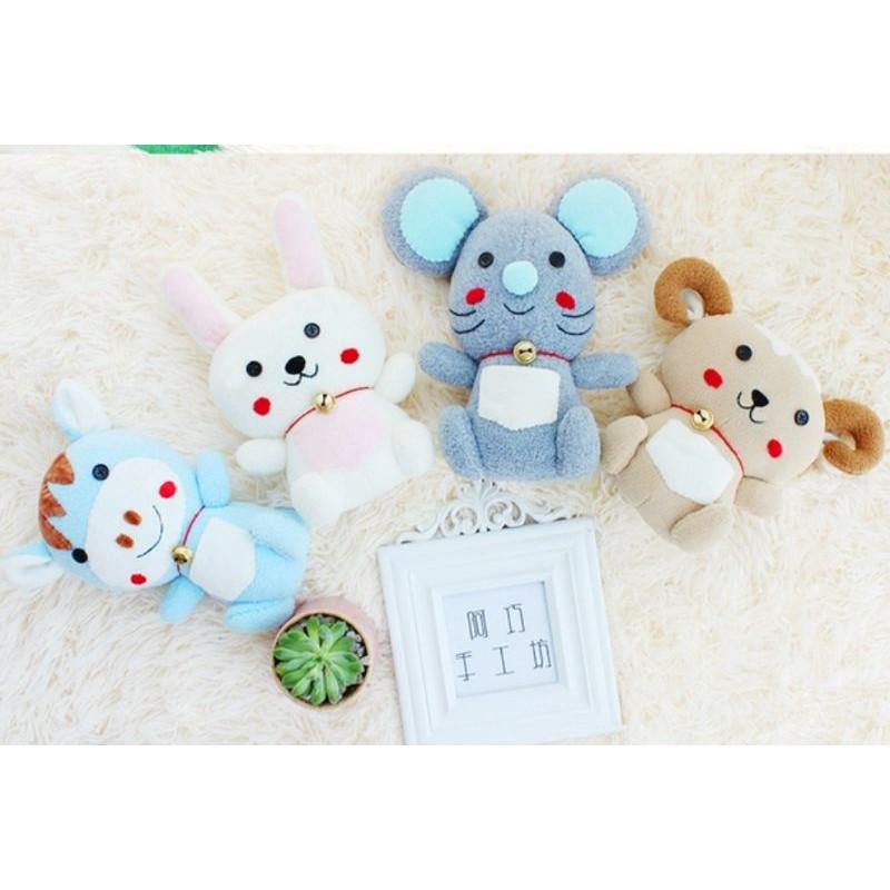 【Diy親手縫更有愛♡現貨】《高約20cm 12生肖搖粒棉玩偶》搖粒絨材料包/免裁剪/批發/文創/親子手作/幼童手作-細節圖7