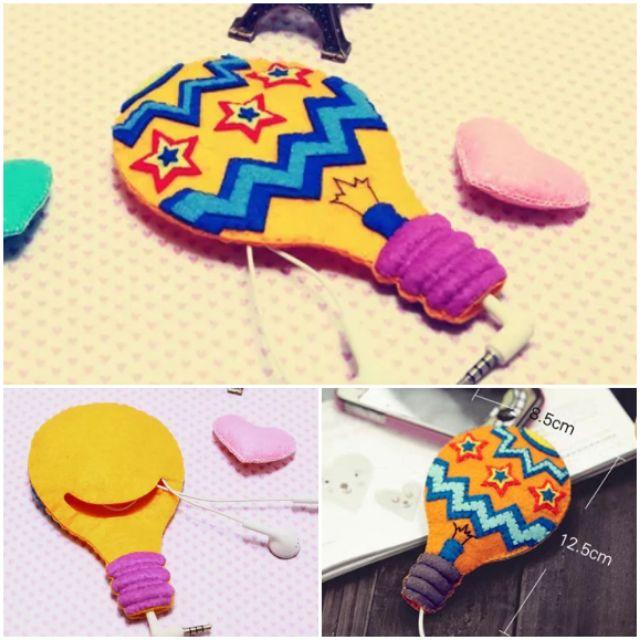 🇹🇼現貨 親手縫更有愛【🍀幸福四葉草🍀】《耳機收納包4款 可改胸針掛飾 》不織布材料包/免裁剪/批發/親子手作/文創客製-細節圖3