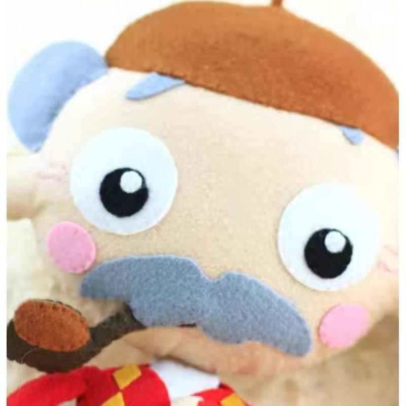 🇹🇼現貨 親手縫更有愛【🍀幸福四葉草🍀】《新娘新娘 抱枕娃娃》不織布材料包/免裁剪/批發/文創/婚禮/優雅手作-細節圖6