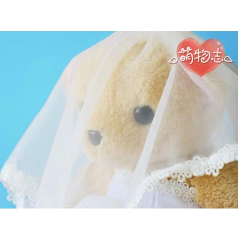 🇹🇼現貨 親手縫更有愛【🍀幸福四葉草🍀】《婚禮泰迪熊一對 抱枕布偶》絨毛娃娃材料包/免裁剪/批發/文創/親子手作-細節圖6