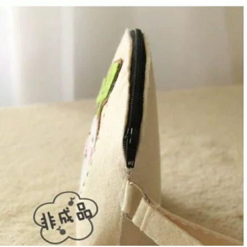 【Diy親手縫更有愛♡現貨】《長草文字君零錢包2款》不織布材料包/免裁剪/批發/文創/客製化/親子手作/情人節 孕期手作-細節圖3