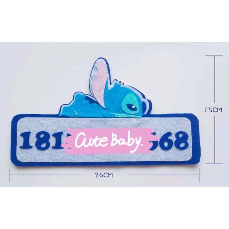 🇹🇼現貨 親手縫更有愛【🍀幸福四葉草🍀】《可愛史迪奇系列4款》diy材料包/免裁剪/批發/卡套/鑰匙圈/親子手作/停車牌-細節圖4