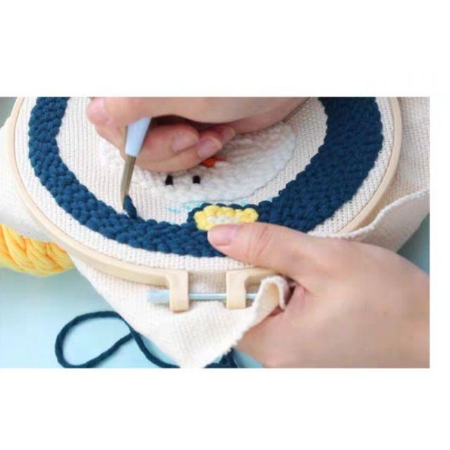 【Diy親手縫更有愛♡現貨】《俄羅斯刺繡艾莎小丸子獨角獸》手作材料包/批發/文創/療癒/孕期手作/親子手作/輕鬆手作-細節圖2