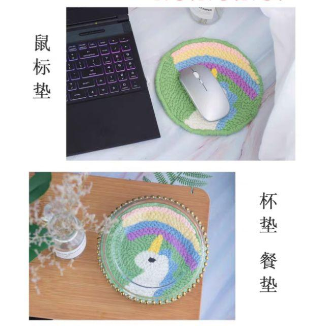 【Diy親手縫更有愛♡現貨】《俄羅斯刺繡艾莎小丸子獨角獸》手作材料包/批發/文創/療癒/孕期手作/親子手作/輕鬆手作-細節圖4