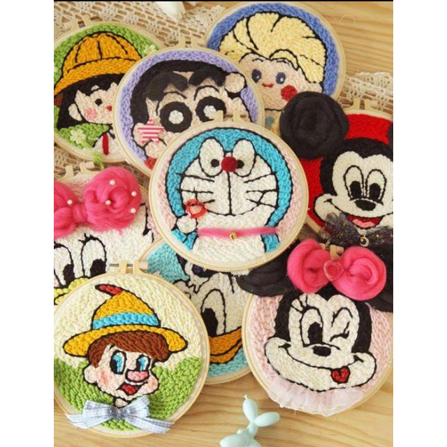 【Diy親手縫更有愛♡現貨】《俄羅斯刺繡艾莎小丸子獨角獸》手作材料包/批發/文創/療癒/孕期手作/親子手作/輕鬆手作-細節圖5