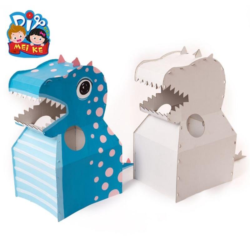 🇹🇼現貨 親手Diy更有愛【🍀幸福四葉草🍀】《恐龍 當家巨型紙型》材料包/免裁剪/批發/文創/親子手作-細節圖7