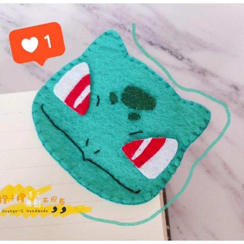 🇹🇼 現貨 親手更有愛《🍀幸福四葉草🍀》可免縫【6入 寶可夢皮卡丘神奇寶貝磁鐵書籤】diy材料包/免裁剪/親子手作-細節圖5