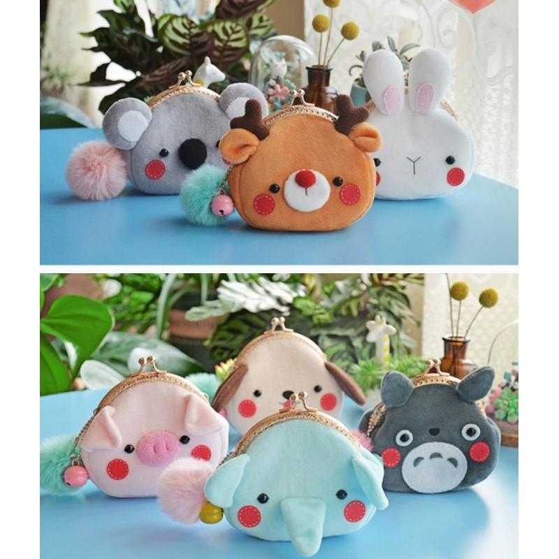 【Diy親手縫更有愛♡現貨】《可愛斜背包口金包8款》龍貓 無尾熊 麋鹿 玻尿酸鴨 貓 狗 豬 搖粒絨 手作材料包/免裁剪-細節圖4