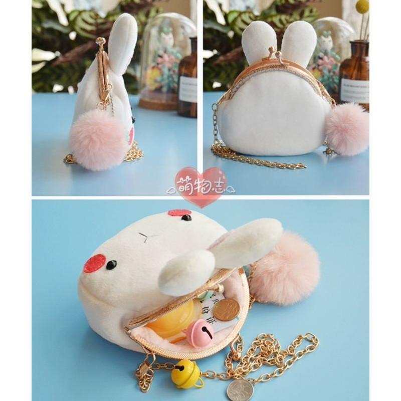 【Diy親手縫更有愛♡現貨】《可愛斜背包口金包8款》龍貓 無尾熊 麋鹿 玻尿酸鴨 貓 狗 豬 搖粒絨 手作材料包/免裁剪-細節圖7