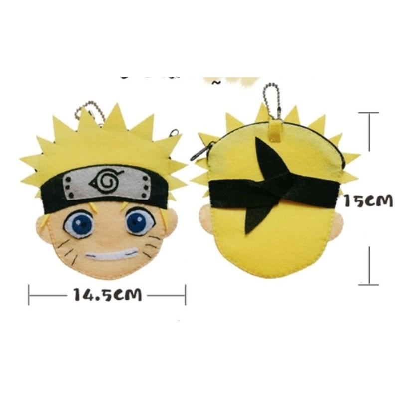 🇹🇼現貨 親手縫更有愛【🍀幸福四葉草🍀】《火影忍者鳴人零錢包》diy材料包/免裁剪/批發/文創/手作材料包/親子手作-細節圖2