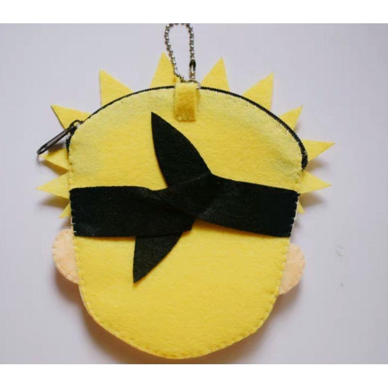 🇹🇼現貨 親手縫更有愛【🍀幸福四葉草🍀】《火影忍者鳴人零錢包》diy材料包/免裁剪/批發/文創/手作材料包/親子手作-細節圖5