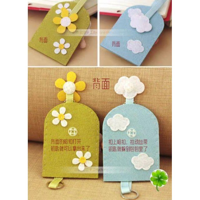 【Diy親手縫更有愛♡現貨】《大地羊掛飾+鑰匙包 8*11》不織布材料包/免裁剪/批發/文創/療癒/親子手作/優雅手作-細節圖3