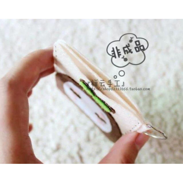 【親手縫更有愛＊現貨】《文字君雙卡位卡套》不織布材料包/ 免裁剪/謝師禮/情人節/畢業禮物/閨蜜/母親節禮物/彌月賀禮-細節圖2