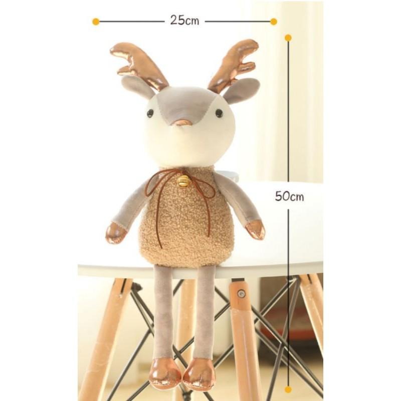 【Diy親手縫更有愛♡現貨】《麋鹿玩偶娃娃》絨布材料包/免裁剪/批發/文創/療癒/暫離手機/孕期手作/親子手作/優雅手作-細節圖2