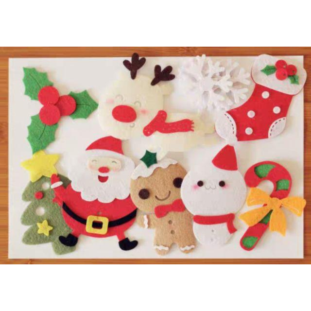 【Diy親手更有愛♡現貨】《聖誕貼布一組9入》不織布材料包/免裁剪/批發/文創/療癒/暫離手機/孕期手作/親子手作-細節圖4