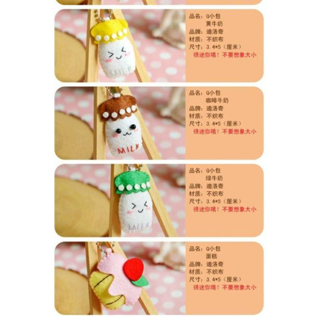 【Diy親手縫更有愛♡現貨】《小可愛系列8入早餐款》不織布材料包/免裁剪/批發/文創/療癒/暫離手機/孕期手作/親子手作-細節圖4