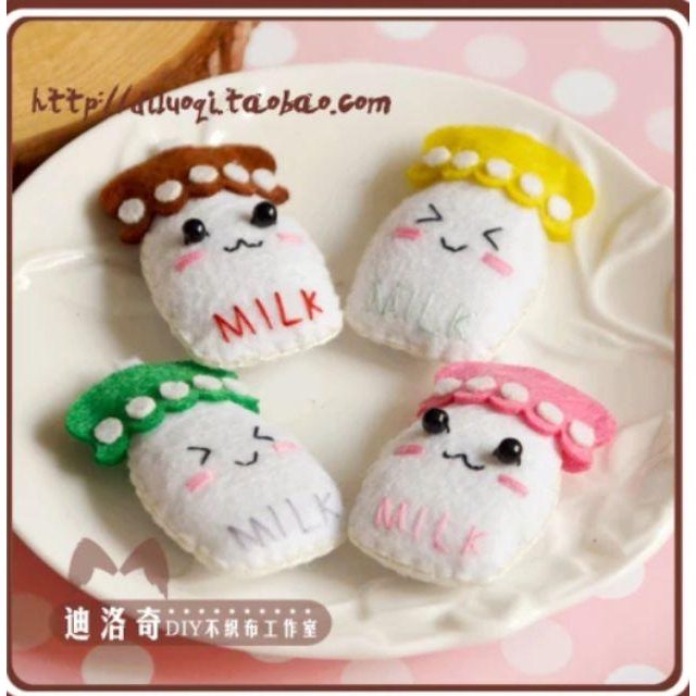 【Diy親手縫更有愛♡現貨】《小可愛系列8入早餐款》不織布材料包/免裁剪/批發/文創/療癒/暫離手機/孕期手作/親子手作-細節圖6