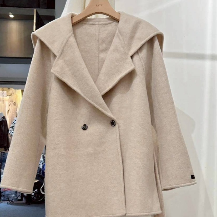 【泰好文創】海軍領羊絨外套-細節圖2