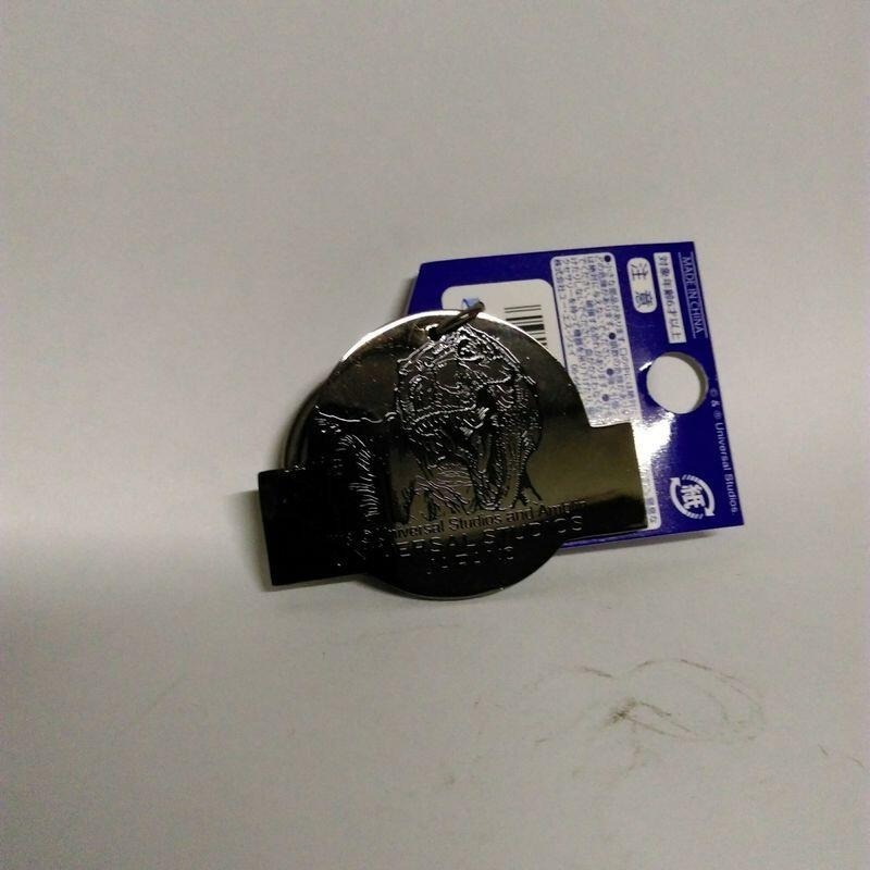 【全新品】日本 環球影城 侏羅紀公園 侏羅紀 侏儸紀 JURASSIC PARK 夜光 螢光 鑰匙圈 (雙面皆有圖案)-細節圖2