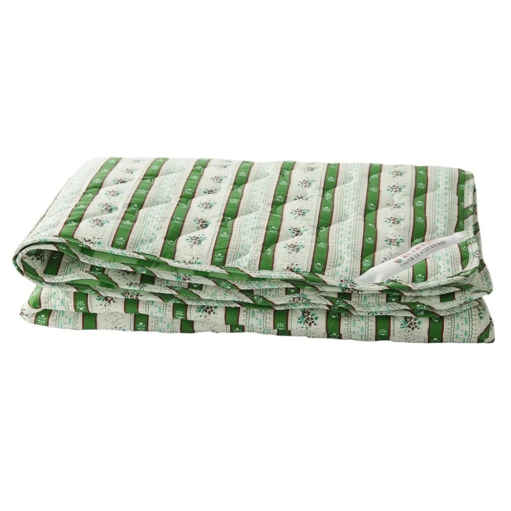 【CINN卓瑩光波】奈米遠紅外線-果綠條紋毯被-四季-5x6.2呎-細節圖3