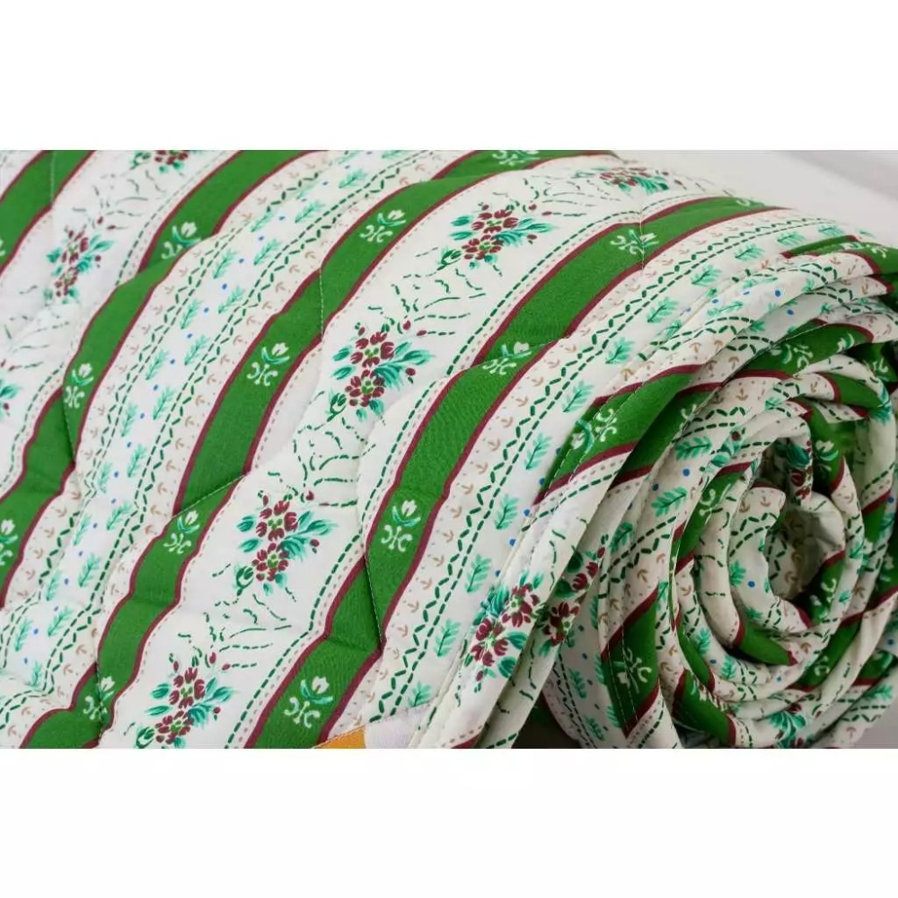 【CINN卓瑩光波】奈米遠紅外線-果綠條紋毯被-四季-5x6.2呎-細節圖5