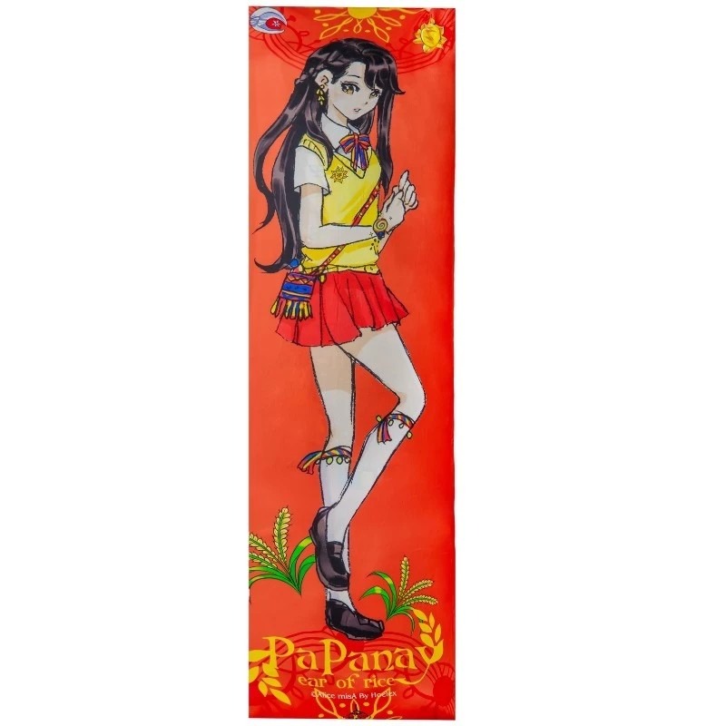 【卓瑩官方直營】CINN卓瑩光波-IP心夢X數位皮羅-原民神話公主雙面長抱枕套150*50cm-細節圖3