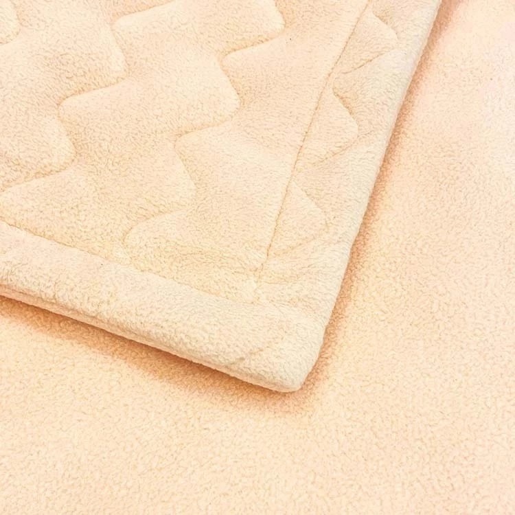 【卓瑩官方直營】奈米遠紅外線-粉橘刷毛波浪厚枕套-2入-細節圖4